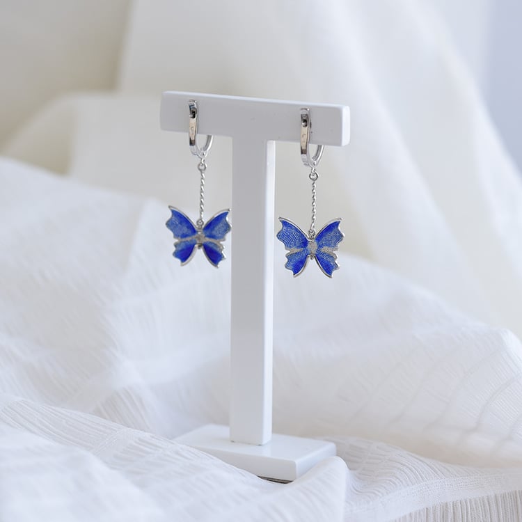 Náušnice s motýlky 64004
