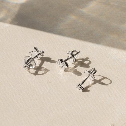 Náušnice s lab-grown diamanty Amina