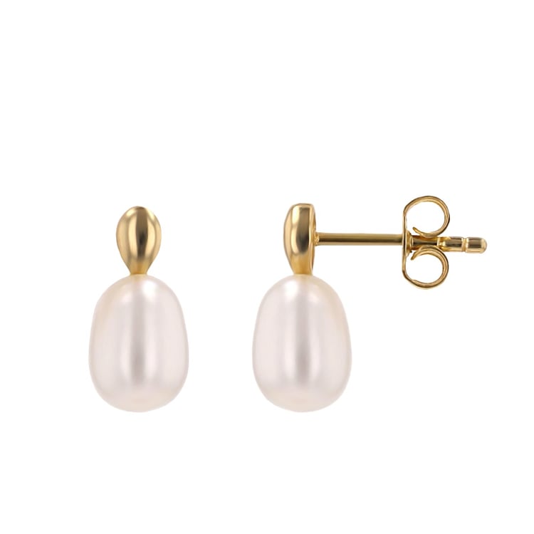 Elegantní perlové náušnice ze zlata Anne 161242