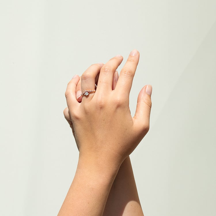 Vykrojený eternity prsten s diamanty Kenzie 142467