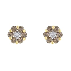 Diamantové náušnice ve tvaru květinek Oakley