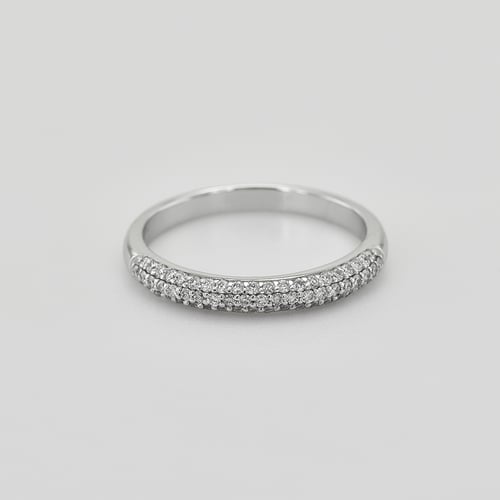 Eternity prsten s lab-grown diamanty a pánský půlkulatý prsten Louisa