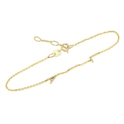 Náramek se 3 písmenky a lab-grown diamanty Anika