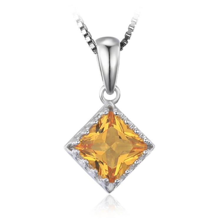 Stříbrný náhrdelník s princess safírem Wadsy