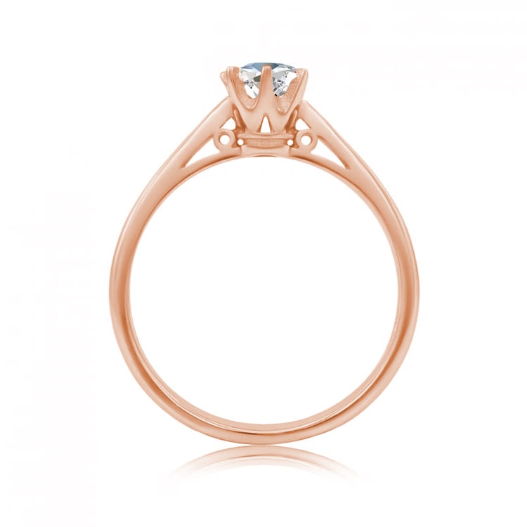 Zlatý prsten s certifikovaným diamantem Omisha 64856