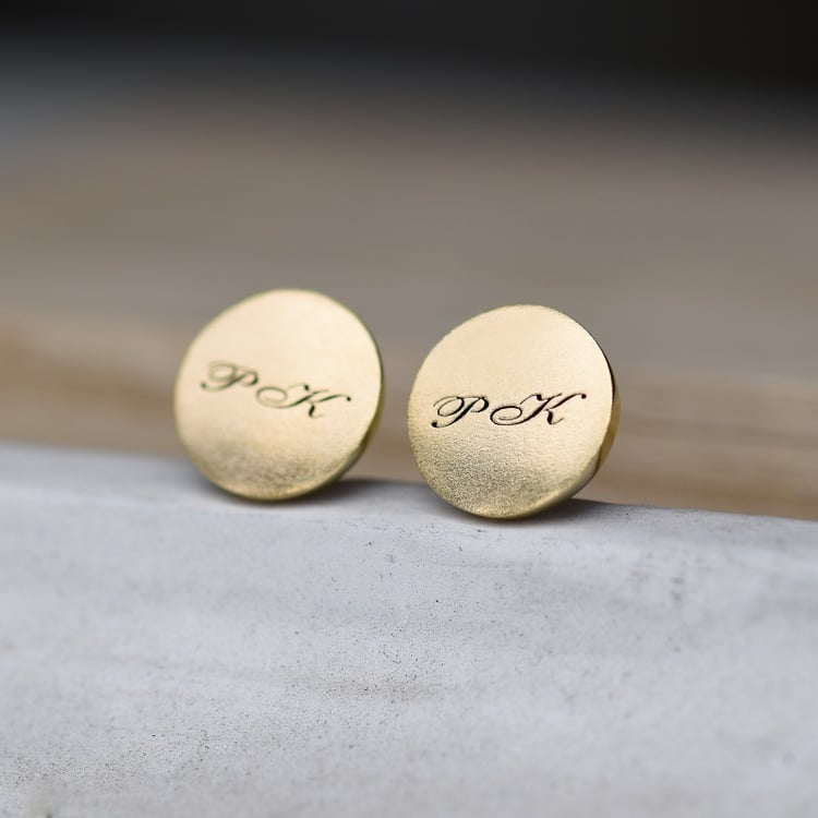 Manžetové knoflíčky ze zlata s iniciálami Surya 80963