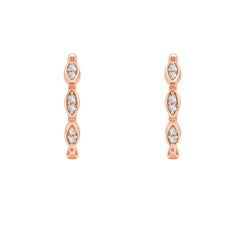 Kruhové náušnice s diamanty Wontisa