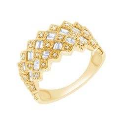 Moderní zlatý prsten s lab-grown diamanty Erlend