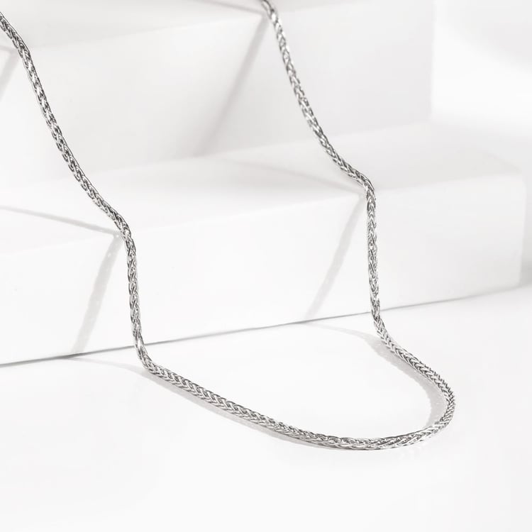 Platinový spiga řetízek 158482