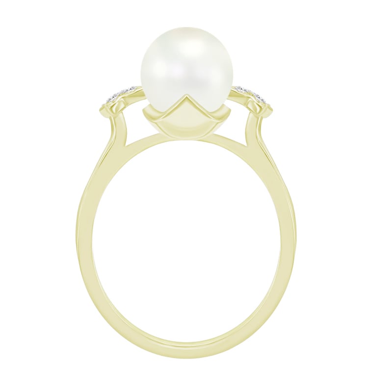 Perlový prsten ze zlata 43831