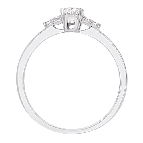 Zásnubní prsten s výběrem písmene a diamanty Sheldo