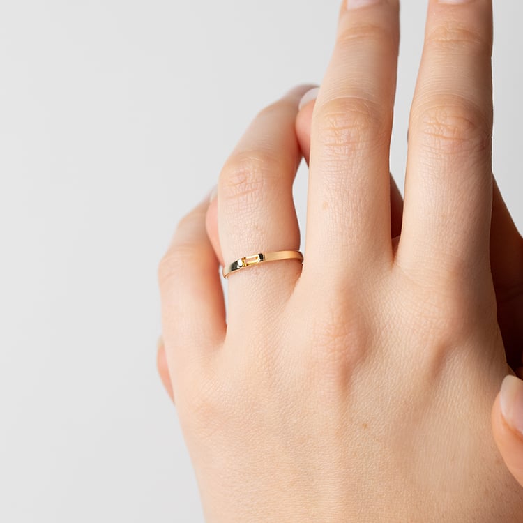 Minimalistický prsten s citrínem Xenia 148032