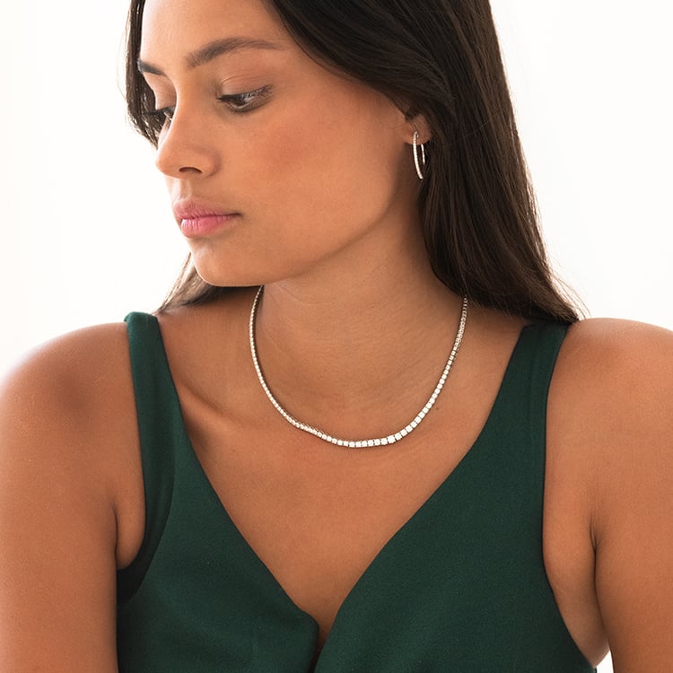 Zlaté flexi kruhové náušnice s diamanty Zeta 143292