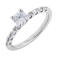 Zásnubní prsten s lab-grown diamanty Megha