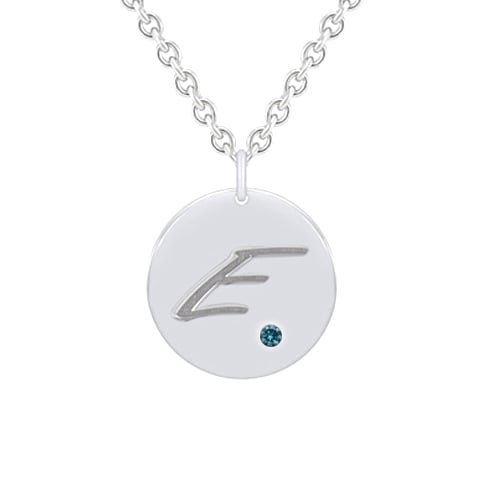 Strieborný prívesok s diamantom