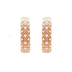 Zlaté kruhové náušnice s lab-grown diamanty Laura