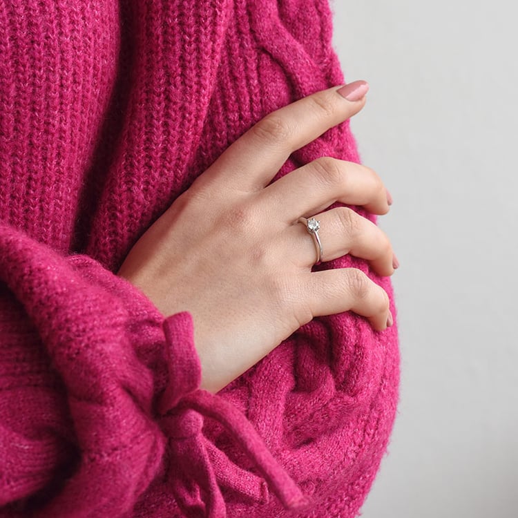 Zásnubní prsten s diamantem 73832