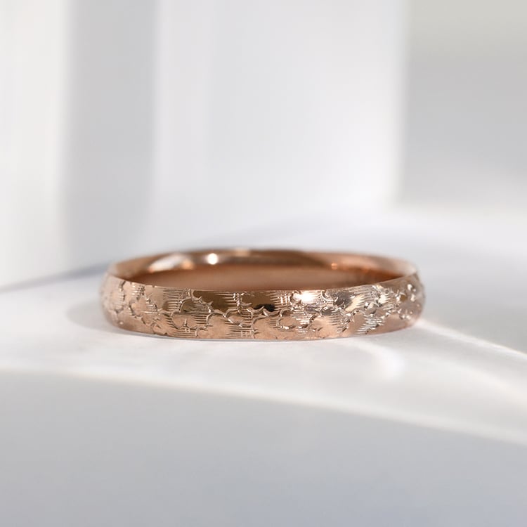 Snubní prsteny s ruční rytinou mraků Clouds 118339