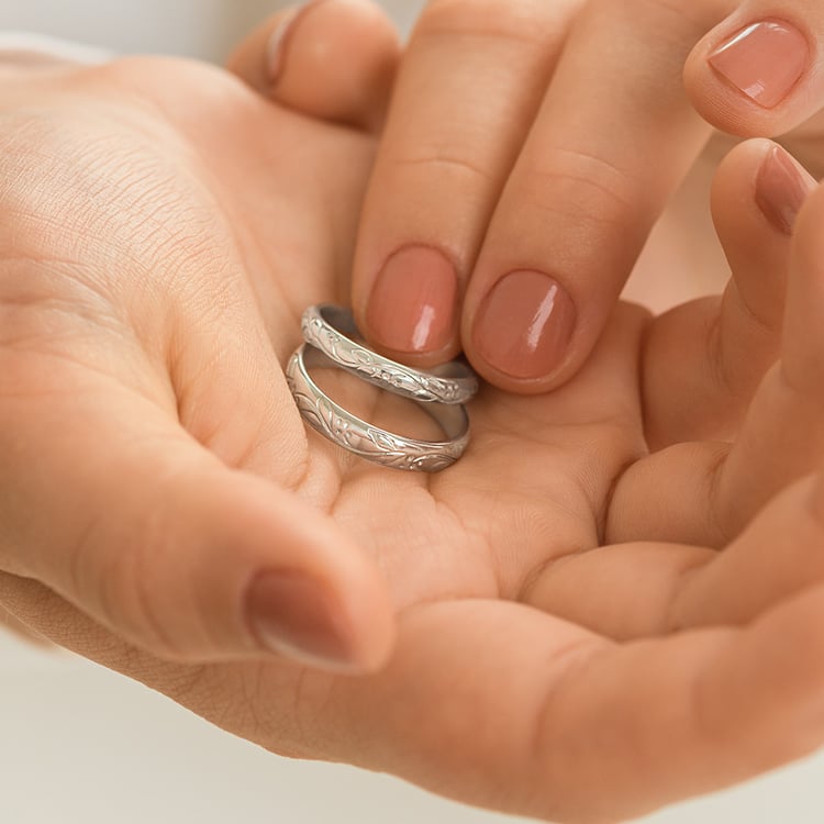 Romantické vintage snubní prsteny ze zlata 157170