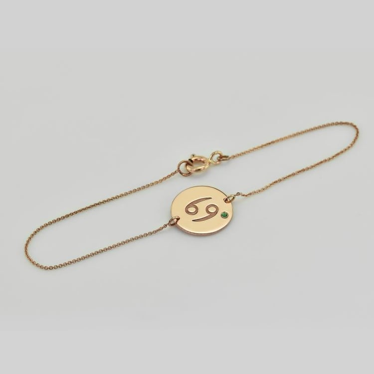 Náramek zlatý disk 37721