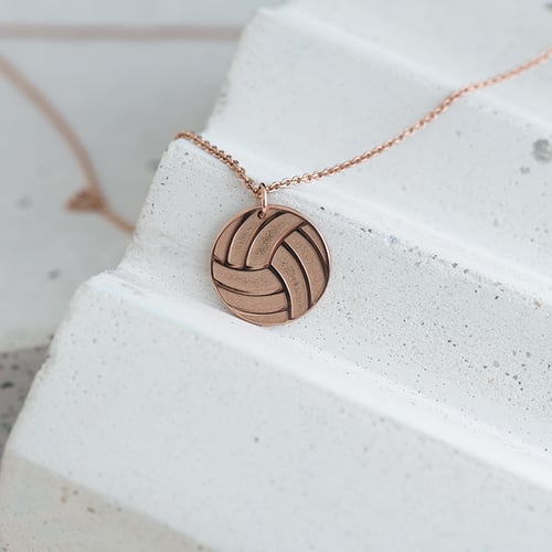 Stříbrný přívěsek míč s gravírem dle vaší volby Volleyball