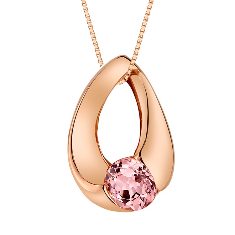 Pozlacený přívěsek se simulovaným morganitem