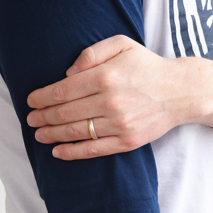 Pánský snubní prsten 77011