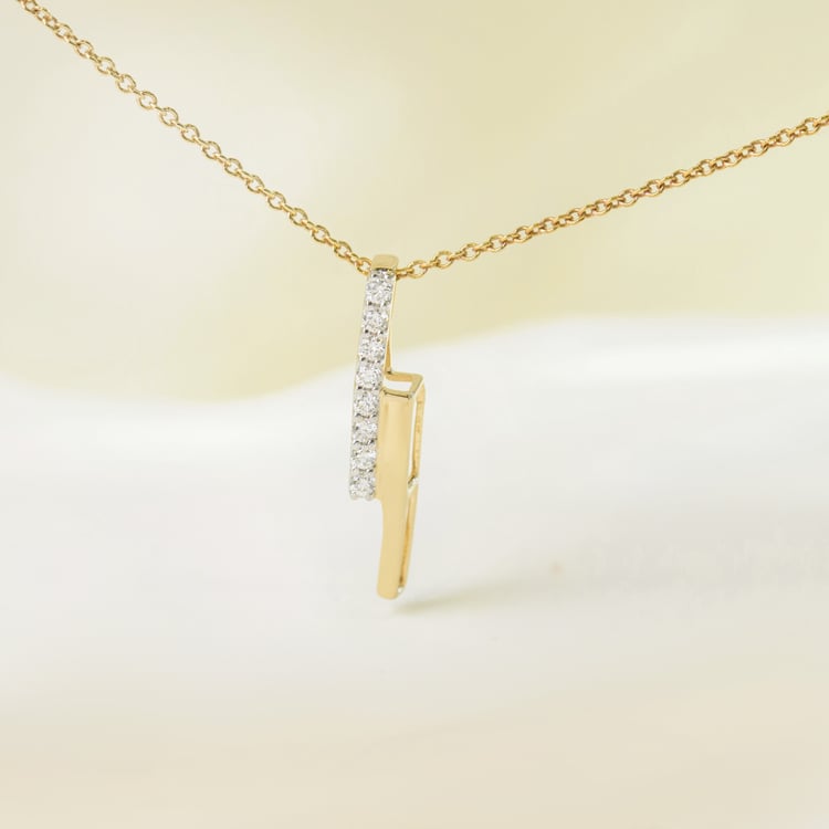 Zlatý přívěsek s lab-grown diamantem Katie 164925