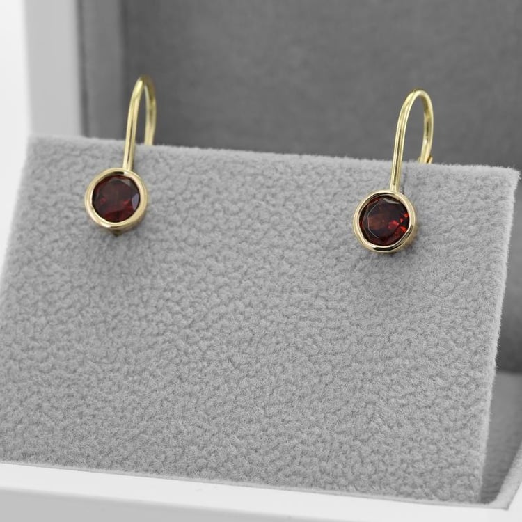 Náušnice s granáty 50077