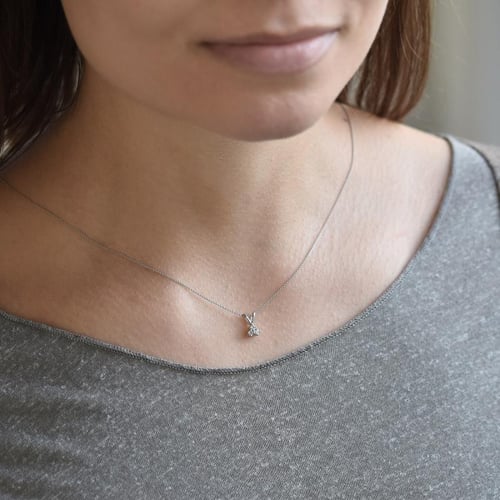 Přívěsek se třemi lab-grown diamanty Froze