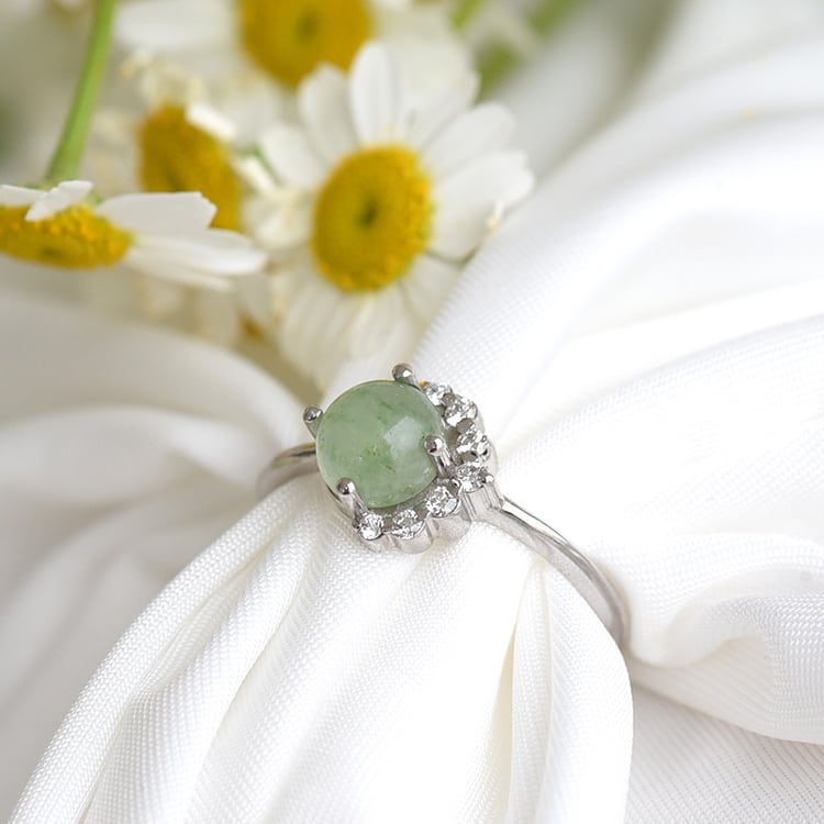 Drahokamový prsten ze zlata s diamanty 82106