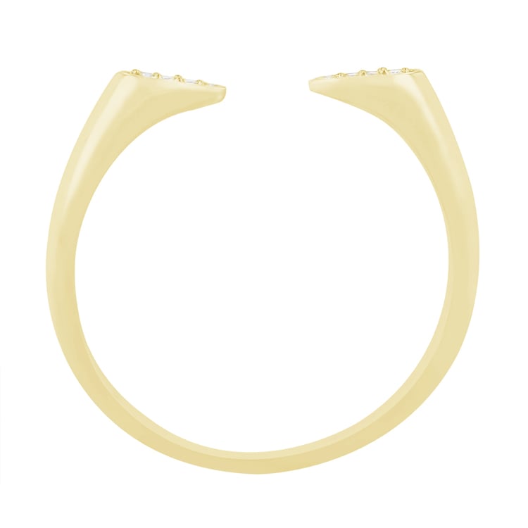 Netradiční prsten se šesti diamanty ze zlata 83043