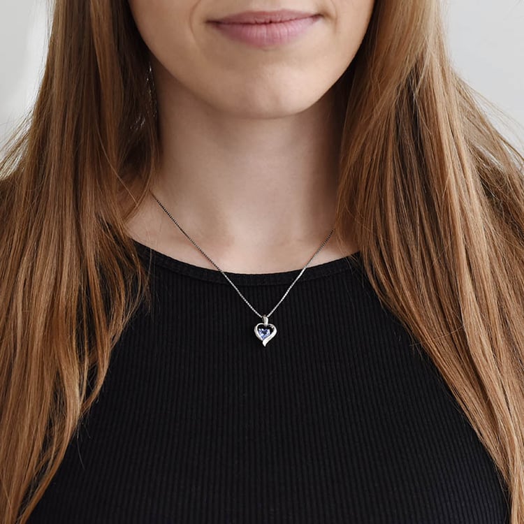 Stříbrný přívěsek s tanzanitem 88849