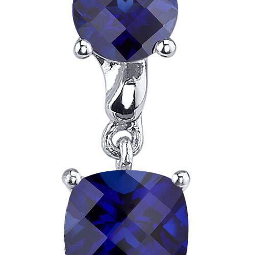 Safírové náušnice ze stříbra 2758