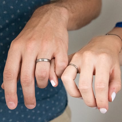 Titanové snubní prsteny Corban