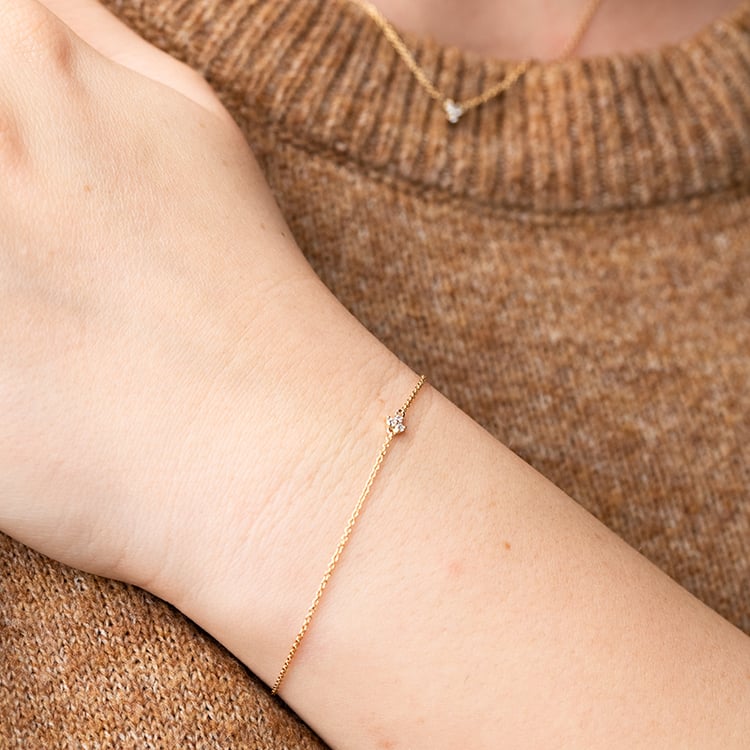 Kolekce minimalistických šperků se třemi lab-grown diamanty Milton 147691