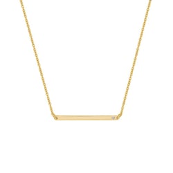 Jemný zlatý náhrdelník s diamantem Dayna