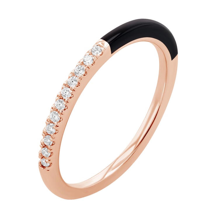 Keramický prsten s lab-grown diamanty Danyl 120848