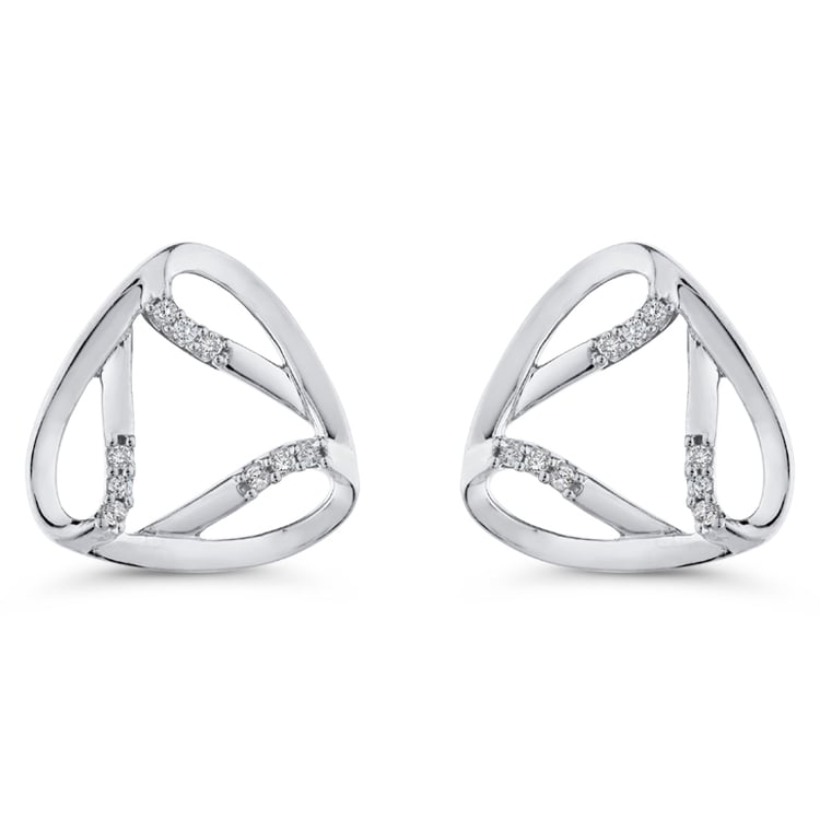 Zlaté náušnice s diamanty