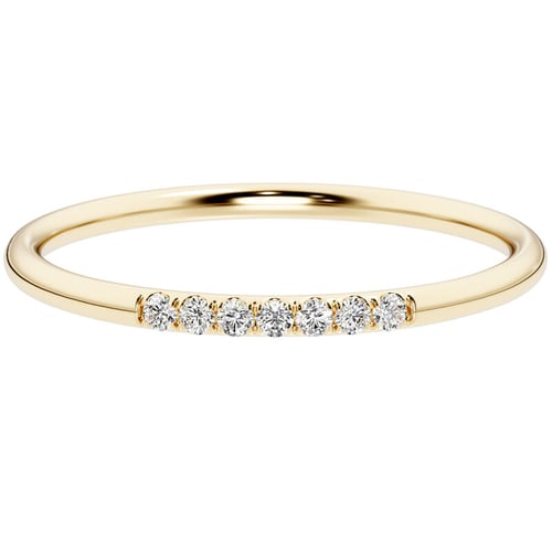 Prsten s řadou lab-grown diamantů Persis