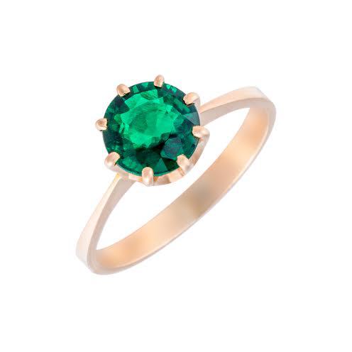 Zlatý prsten se smaragdem