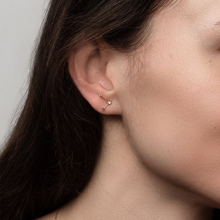 Zlaté náušnice 95348