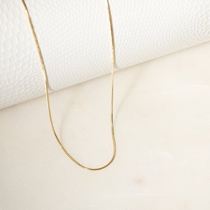 Snake řetízek 45 cm z 14k žlutého zlata