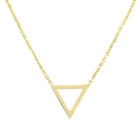 Zlatý náhrdelník ve tvaru trojúhelníku AirTriangle