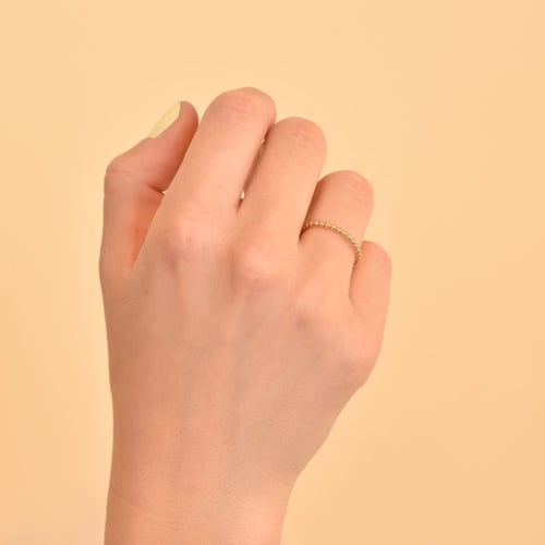 Minimalistický kuličkový prsten Leilani