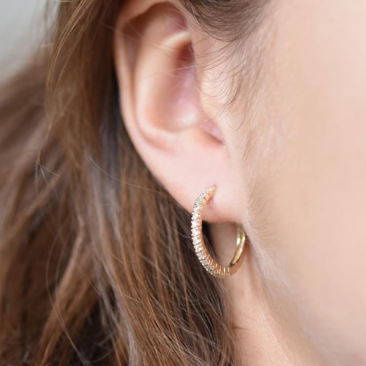 Kruhové diamantové náušnice 2723