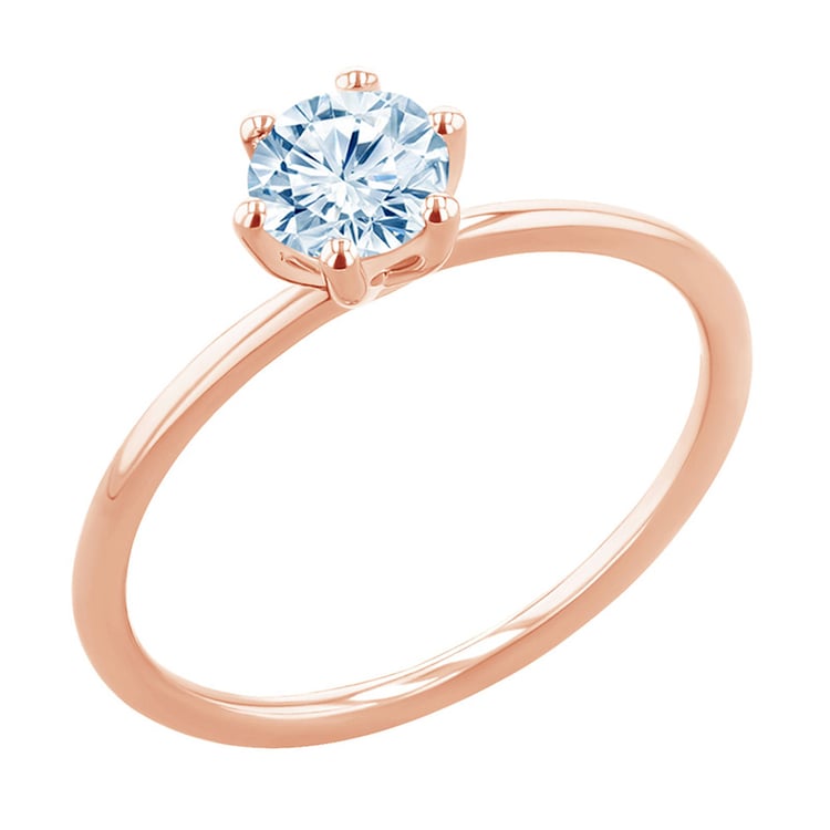 Zásnubní prsten s akvamarínem Birdie 151025