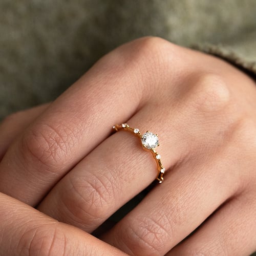 Zásnubní prsten s lab-grown diamanty Imelda