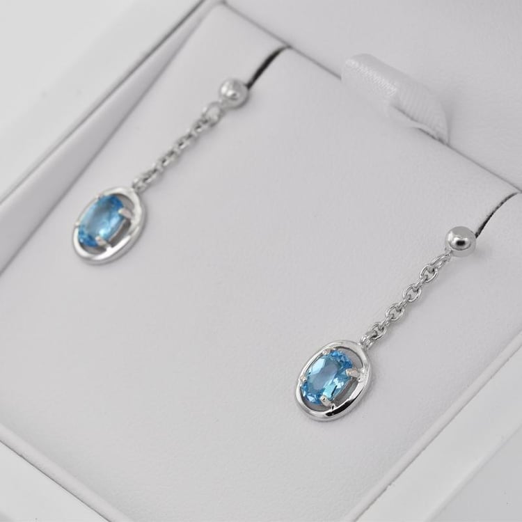 Náušnice s topazy 27960