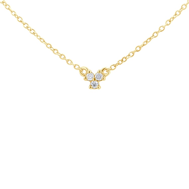 Náhrdelník se třemi lab-grown diamanty Sharma 131100